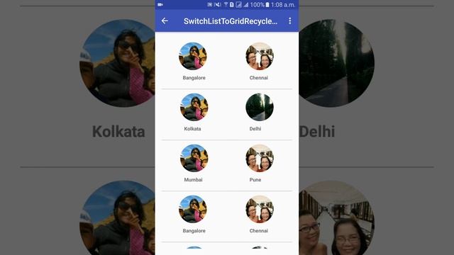 Switch View type list to grid recyclerview android смотреть онлайн