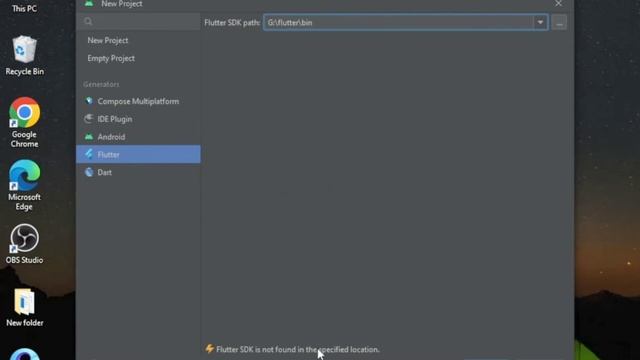 How to Fix "Flutter SDK is not found in the specified location". смотреть онлайн