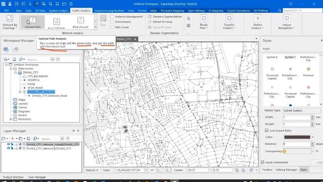 GIS Based Network Analysis for the Road Network in SuperMap iDesktop смотреть онлайн