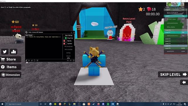Roblox Free Executor New Delta (Mac OS/Windows] // Roblox Delta No Key Level 7 Exploit 2021 смотреть онлайн