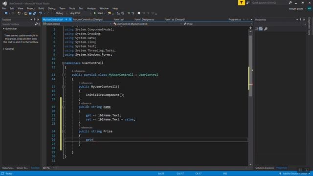 User Control in C# very simple смотреть онлайн