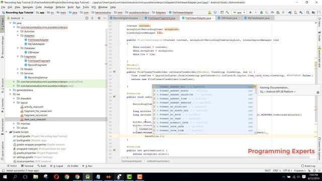 Audio Recorder App in Android PART 11 (Show Output) смотреть онлайн