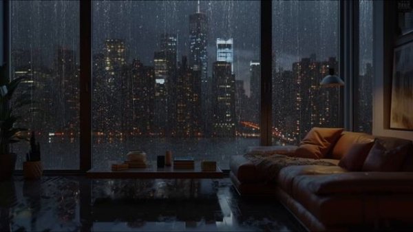 Rain Sounds for Sleep - Open Window Rain Sounds - Heavy Rain Sounds