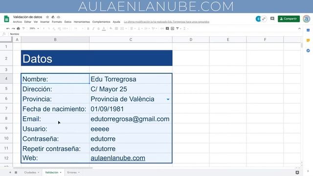 📊 Curso Google Sheets ✅ Proteger celdas, hojas e intervalos смотреть онлайн