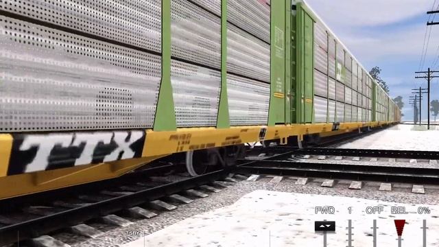 Trainz 3: The Saint Patrick’s Day Train! CN Green heritage unit leads a vehicle train at Durand MI! смотреть онлайн