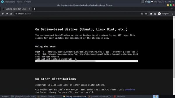 HOW TO INSTALL CHECKRAIN IN LINUX   LATEST