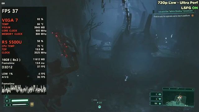 RETURNAL - RYZEN 5 3500U - RYZEN 5 5500U - GTX 1650 LAPTOP - FSR 3 + FRAME GEN смотреть онлайн