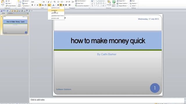 Microsoft PowerPoint 2010 Video 14 Formatting смотреть онлайн
