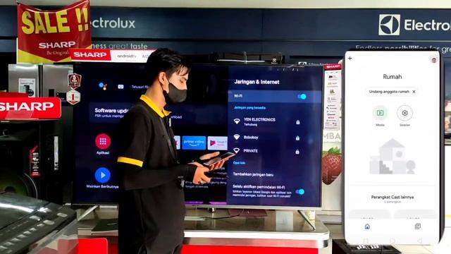 CARA SCREEN MIRRORING ANDROID TV смотреть онлайн