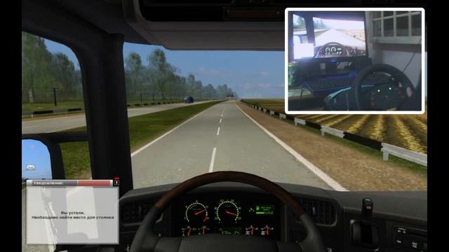 German Truck Simulator 2011 with Logitech MOMO смотреть онлайн