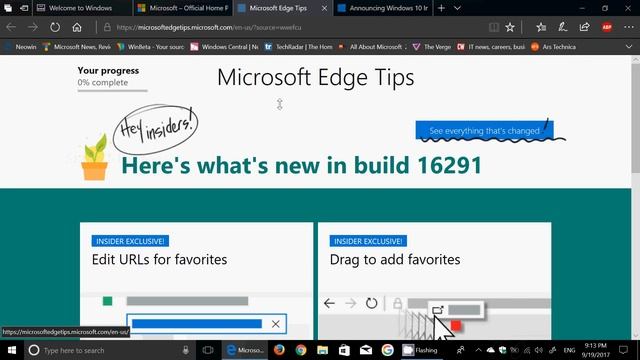 Quick look and review of Windows 10 Fall Creators update build 16291 September 19th 2017 смотреть онлайн