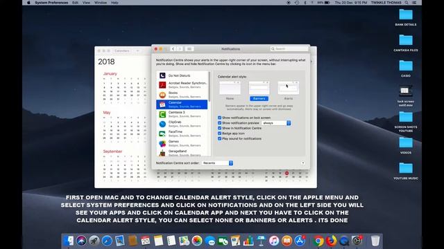 HOW TO CHANGE CALENDAR ALERT STYLE NOTIFICATIONS IN MAC OS MOJAVE смотреть онлайн