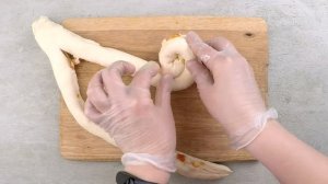 Слоеный Краффин с творожной начинкой