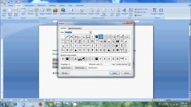 Word 2007: How to insert symbols in word document смотреть онлайн