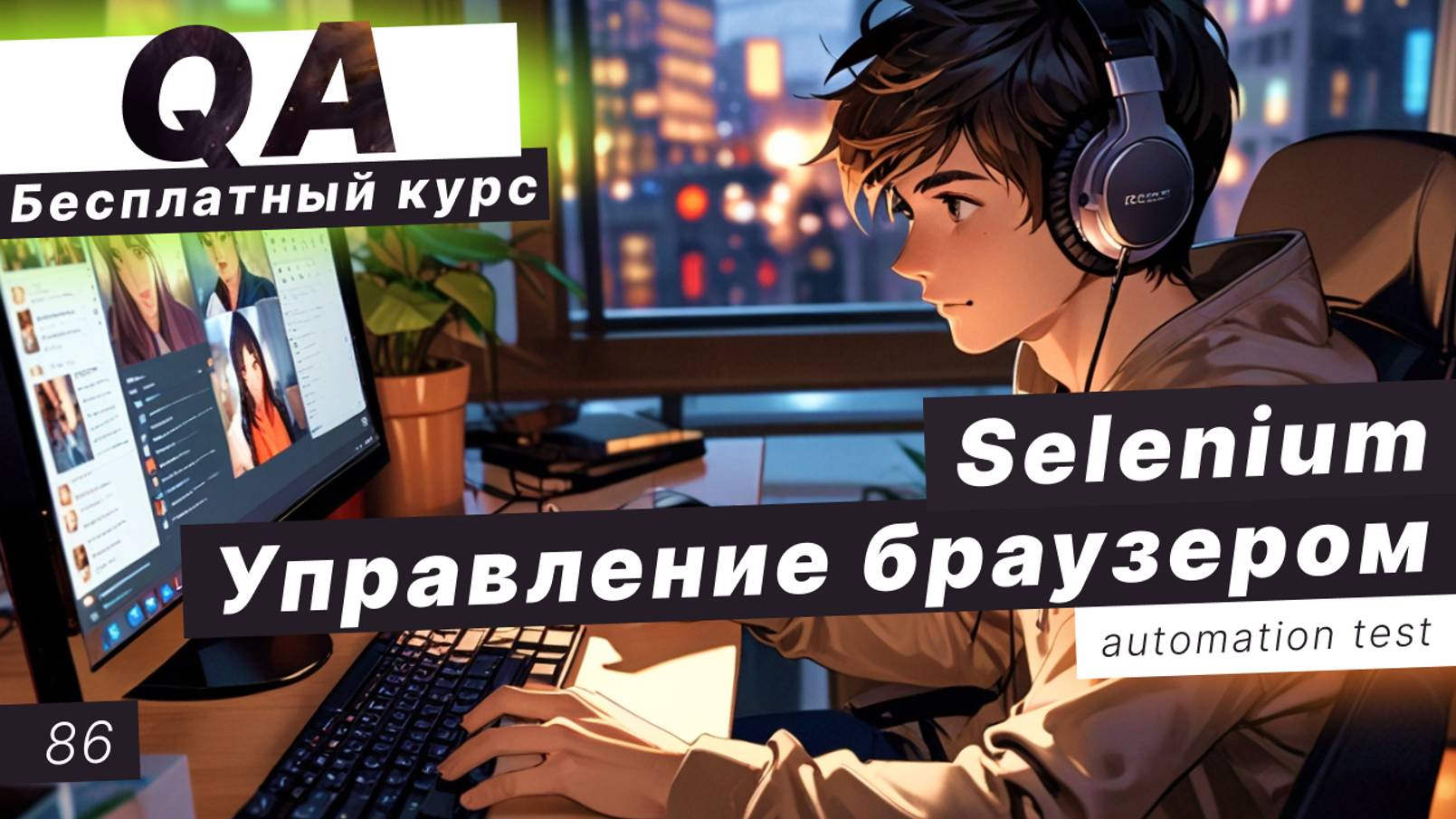 Урок 86. Selenium. Управление браузером. POM. Практика смотреть онлайн