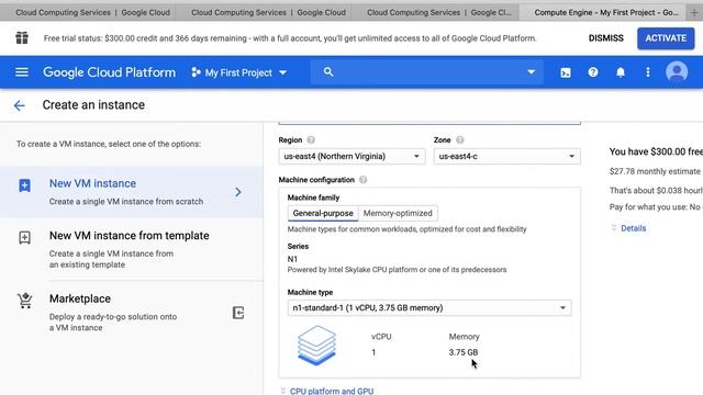 Create Ubuntu Virtual Machine in Google Cloud смотреть онлайн