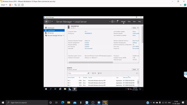Windows Server 2019 Part 03 || Describe server manager || Describe and Install ADDS Service || смотреть онлайн