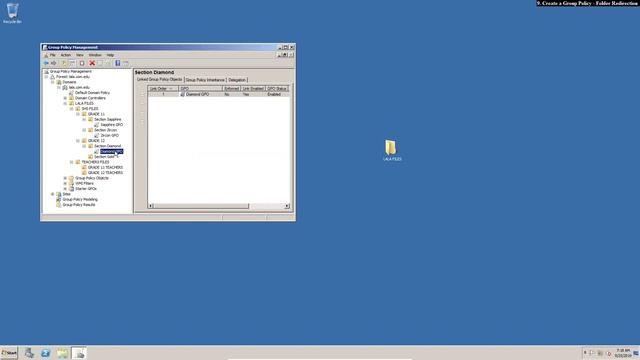 Windows Server 2008 R2 - Create A Group Policy Folder Redirection (Step 9) смотреть онлайн