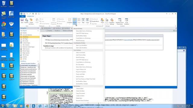 SharePoint Designer 2013 workflow action Call HTTP Web Service Part 1 смотреть онлайн
