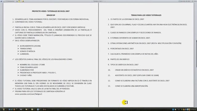 PROYECTO VIDEO TUTORIAL GRADO 8º смотреть онлайн