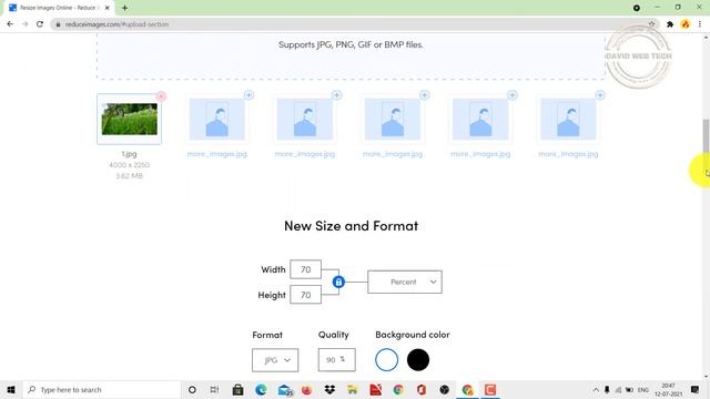 How to reduce image size instantly? -English Subtitles available ||JPG/PNG/BMP/David Web Tech смотреть онлайн