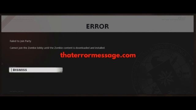 Cannot join the Zombie lobby until the Zombie content is downloaded and installed. смотреть онлайн