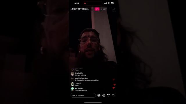 Scrim talks about lonely boy and teases music on Instagram live смотреть онлайн
