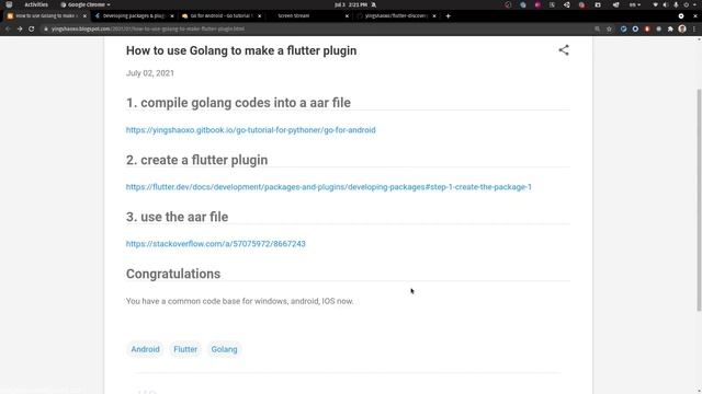 How to use Golang to make a flutter plugin смотреть онлайн