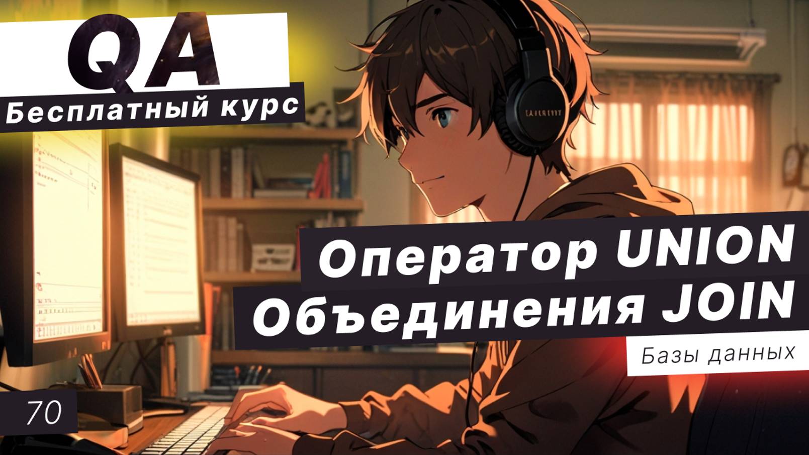 Урок 70. Объединение результатов sql-запроса. Оператор UNION. Объединения JOIN. Пример с экзамена смотреть онлайн