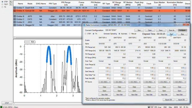 IREWTS Receiver De-interleaving Multiple Radar Emitters and Triggering ECM смотреть онлайн