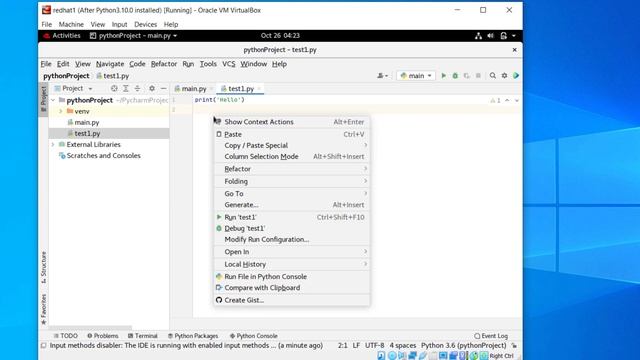 06 Install Pycharm on Redhat смотреть онлайн