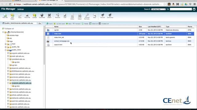 CEnet: Web Hosting (Cpanel) - Using File Manager and Backup смотреть онлайн