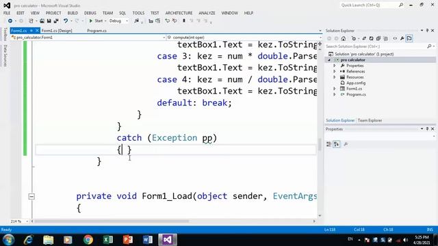 14- error handle in calculator by using exception try and catch in c# forms смотреть онлайн