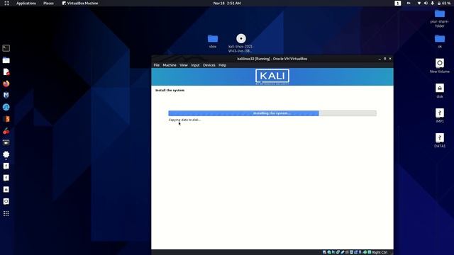 How to kalilinux 32bit 2022 install in virtualbox. into kali linux machine. смотреть онлайн
