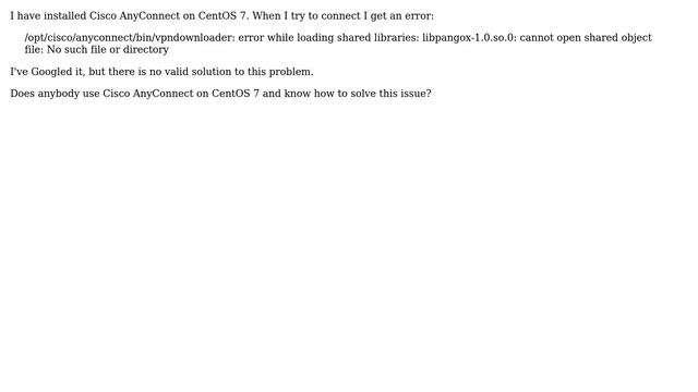 Installing Cisco AnyConnect on CentOS 7 смотреть онлайн