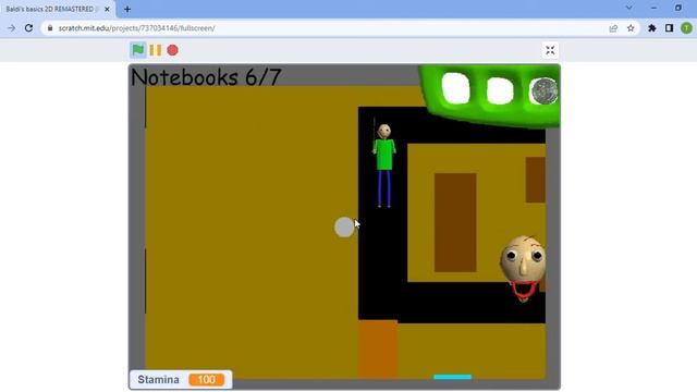 Baldi's Basics 2D in Scratch смотреть онлайн