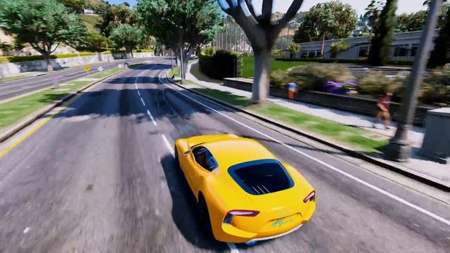 Maserati Alfieri 2014 Concept Car Test Drive GTA V _REVIEW смотреть онлайн
