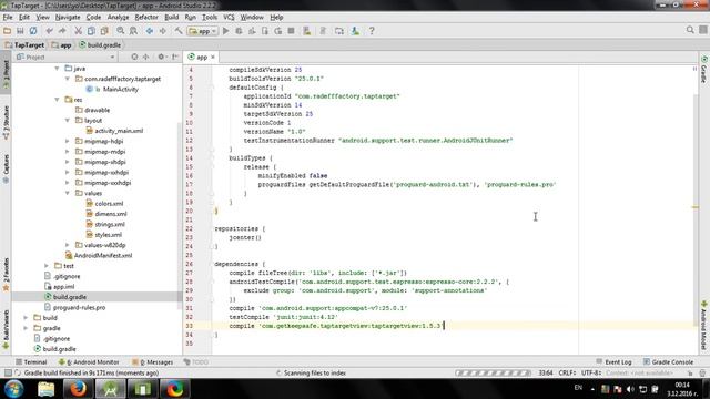 Using TapTargetView library in Android Studio смотреть онлайн