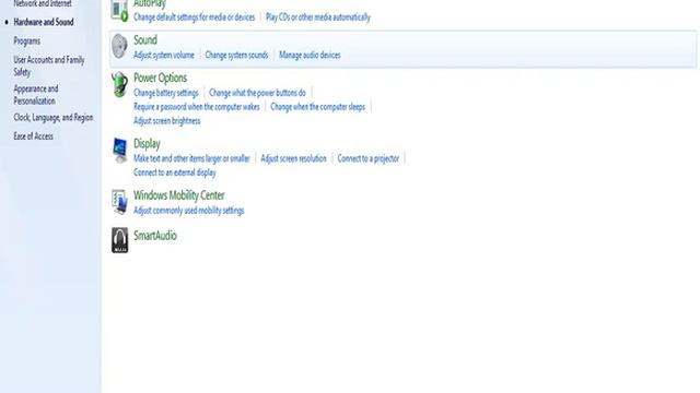 Control Panel in Windows 7 OS 2009 Home Premium смотреть онлайн
