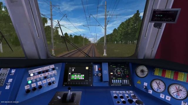 Электропоезд ЭД4М 0237 Крутое-Москва экспресс в Trainz Simulator 2012 смотреть онлайн