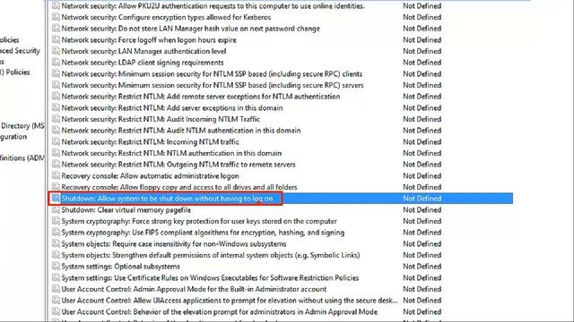 Windows Server 2012 R2 - Remover o botão de desligar e reiniciar na tela de logon смотреть онлайн