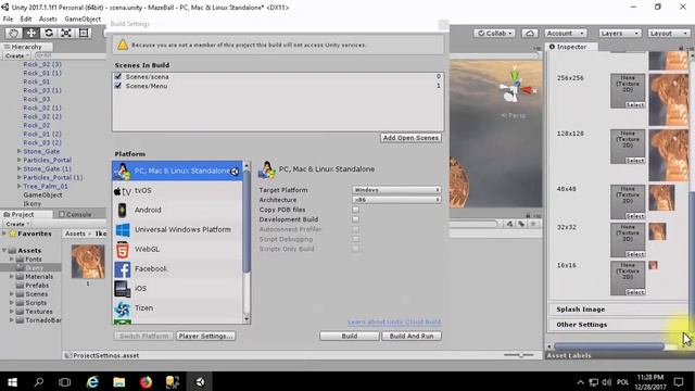 Unity - Build / Compile project to PC (Windows EXE, Linux, Mac) смотреть онлайн