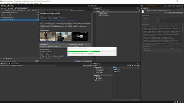 Motion-Matching Locomotion Controller for Unity (v0.1) - Installing Dependencies and MMLC Package смотреть онлайн