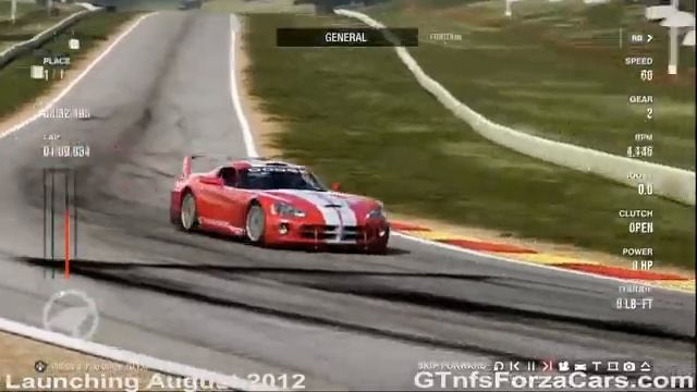 Forza 4 Road America Dodge Viper Competition Coupe смотреть онлайн