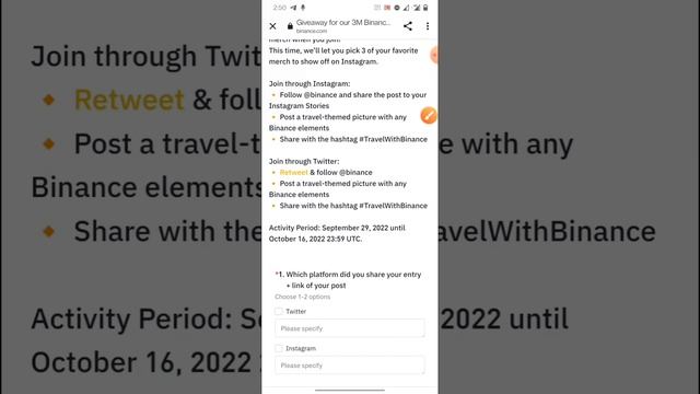 Binance New Offer ll 1$-500$ পাবেন সবাই ।। Binance Giveaway for our 3M Binance Instagram followers! смотреть онлайн