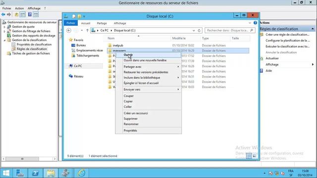 Windows Server 2012 - MCSA 70-412 : 03.02 Gestion de l'accès refuse a un partage смотреть онлайн