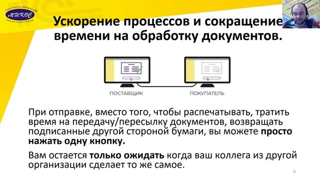 Экономия времени с 1С-ЭДО | Микос Программы 1С смотреть онлайн
