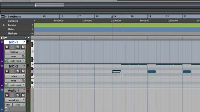 Pro Tools LE 8 Instructional DVD 1 Lesson 23: smart tool and midi смотреть онлайн