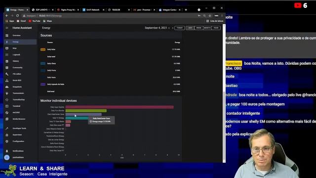 #34 CasaInteligente: Paineis Solares Fotovoltáicos / Autoconsumo / Home Assistant Energy - LIVE смотреть онлайн