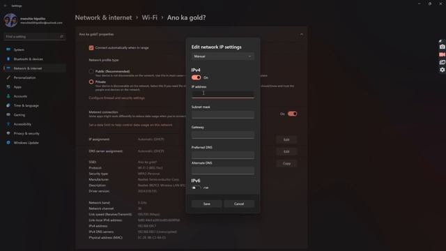 Static IP configuration in Windows 11 using settings. смотреть онлайн